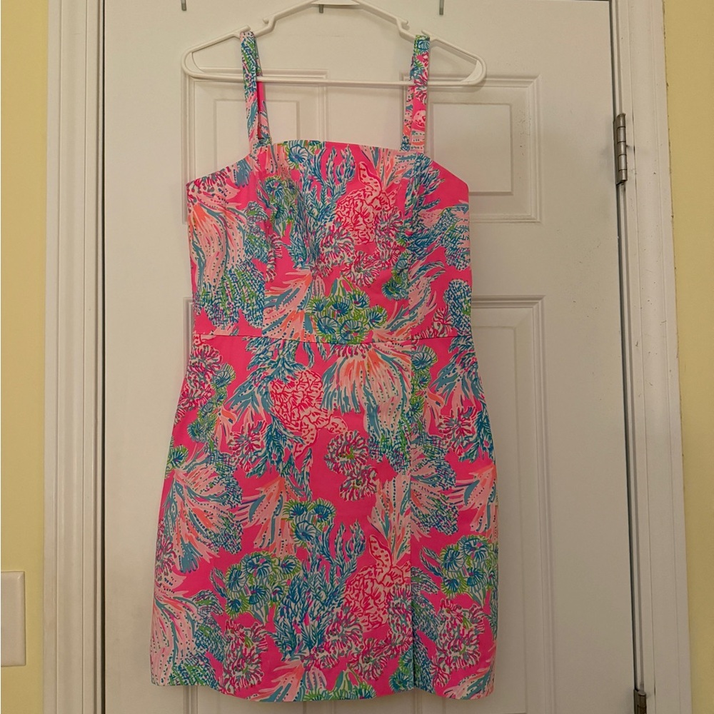 Lilly Pulitzer Pink and Blue Floral Dress